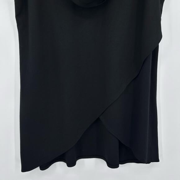 Bryn Walker Lavinia Jersey Ponte Cowl Neck Crossover High-Low Hem Tunic Womens S - Picture 5 of 12